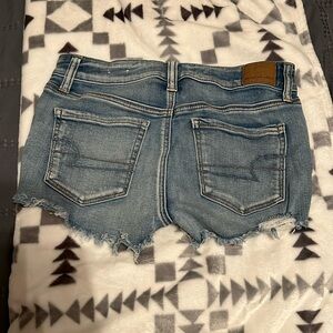 Denim American eagle shorts size 4